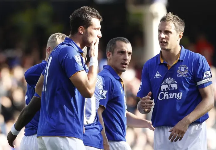 Framed Print : Everton's Vellios Scores His Second Goal: Everton 2-0 Wigan Athletic (September 17, 2011, Barclays Premier League) Framed Print : Everton's Vellios Scores His Second Goal: Everton 2-0 Wigan Athletic (September 17, 2011, Barclays Premier League)