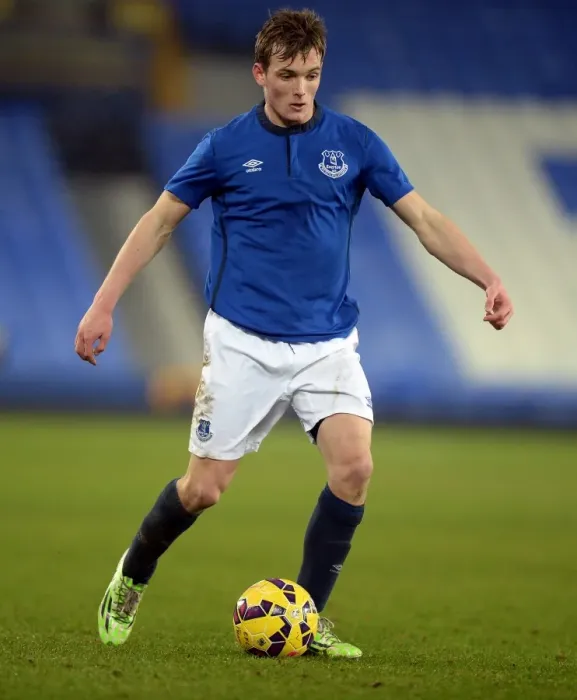 Framed Print : Exciting Moment: Michael Donohue Scores for Everton in FA Youth Cup Fourth Round vs Southampton at Goodison Park