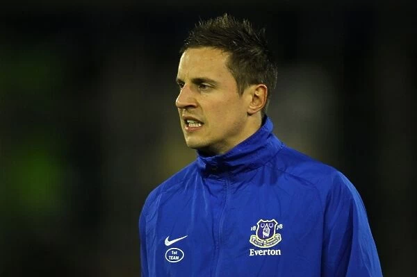 FA Cup Fifth Round: Phil Jagielka of Everton Faces Off Against Oldham Athletic at Boundary Park