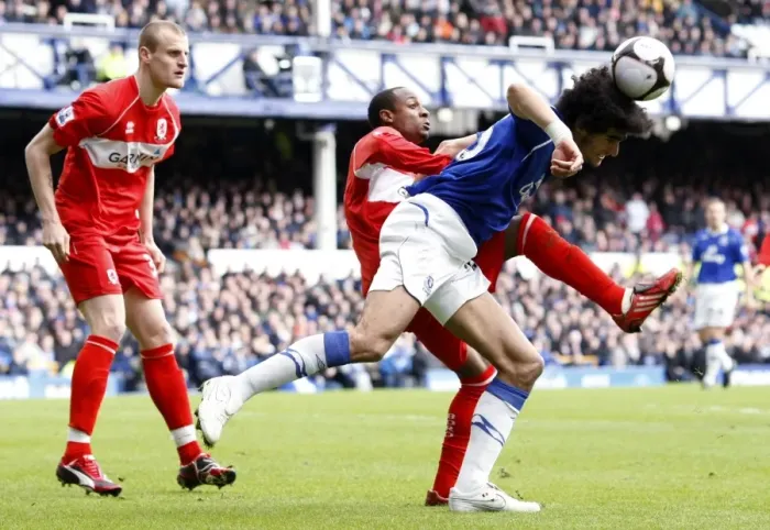 Framed Print : FA Cup Quarterfinal Showdown: Fellaini's Determined Performance - Everton vs Middlesbrough, 08 / 09 Framed Print : FA Cup Quarterfinal Showdown: Fellaini's Determined Performance - Everton vs Middlesbrough, 08 / 09