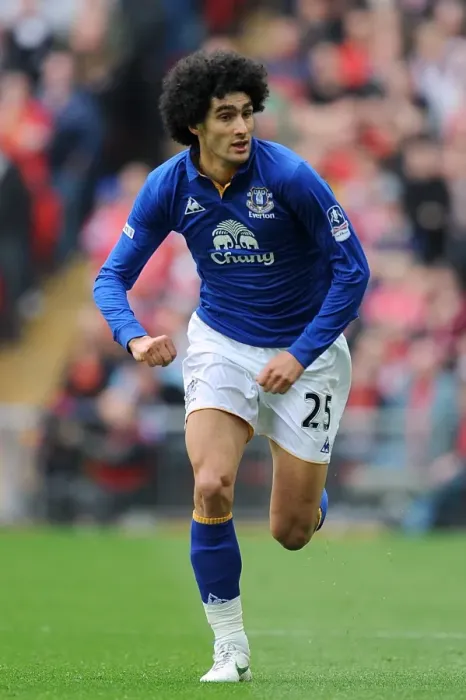 Framed Print : FA Cup Semi-Final Showdown: Marouane Fellaini and Everton Battle Liverpool at Wembley Stadium Framed Print : FA Cup Semi-Final Showdown: Marouane Fellaini and Everton Battle Liverpool at Wembley Stadium