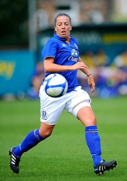 FA Womens Super League: Everton Ladies vs. Lincoln Ladies Showdown at Arriva Stadium - Amy Kane in Action (7 August 2011)
