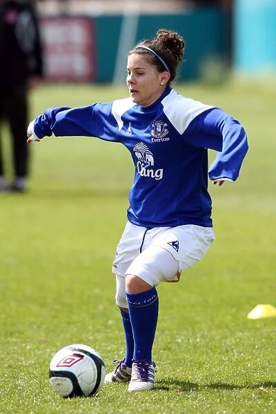 FA WSL Showdown at Arriva Stadium: Brooke Chaplen's Unforgettable Performance for Everton Ladies vs. Lincoln Ladies (06 May 2012)