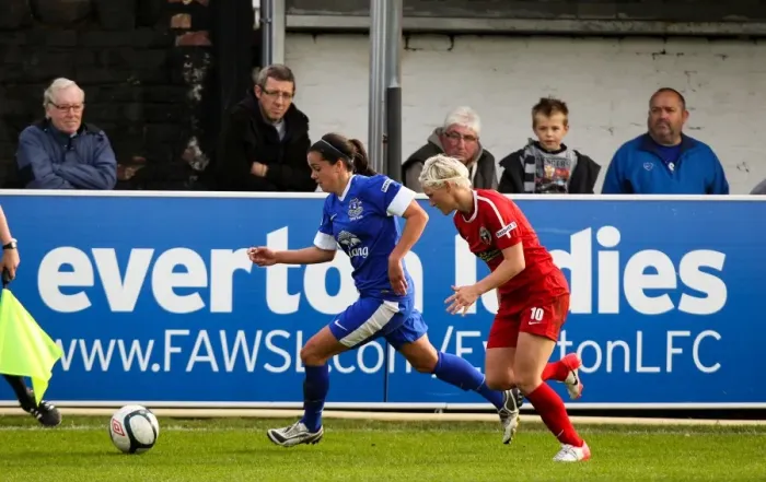 Framed Print : FA WSL Showdown: Harries vs. Fishlock - Everton Ladies vs. Bristol Academy Women at Arriva Stadium Framed Print : FA WSL Showdown: Harries vs. Fishlock - Everton Ladies vs. Bristol Academy Women at Arriva Stadium