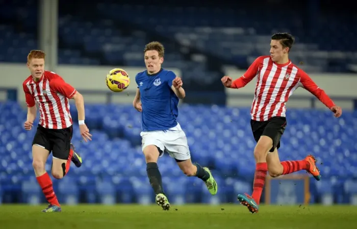 Framed Print : FA Youth Cup: Michael Donohue's Exciting Performance for Everton Against Southampton at Goodison Park (Fourth Round) Framed Print : FA Youth Cup: Michael Donohue's Exciting Performance for Everton Against Southampton at Goodison Park (Fourth Round)