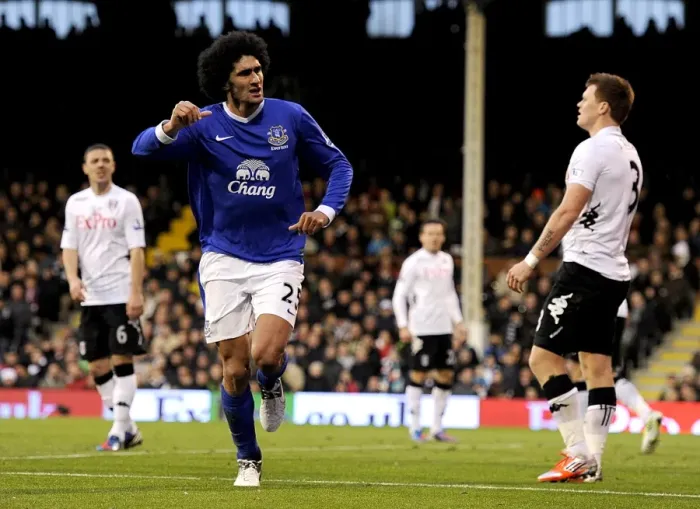 Framed Print : Fellaini Scores Dramatic Equalizer: Fulham 2-2 Everton, Barclays Premier League (November 3, 2012) Framed Print : Fellaini Scores Dramatic Equalizer: Fulham 2-2 Everton, Barclays Premier League (November 3, 2012)