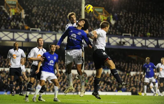 Framed Print : Fellaini's Determined Battle: Everton vs. Bolton Wanderers (10 November 2010)