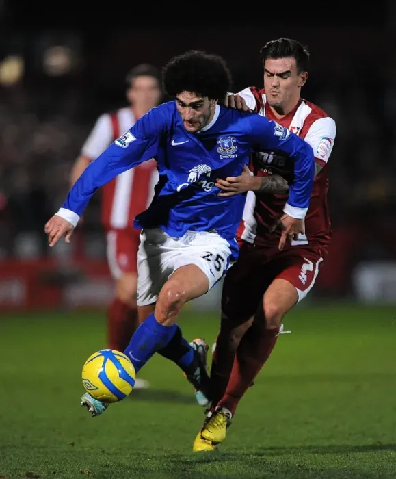 Framed Print : Fellaini's Power: Everton's Overpowering Performance Against Cheltenham Town in FA Cup Third Round (Marouane Fellaini vs. Marlon Pack) Framed Print : Fellaini's Power: Everton's Overpowering Performance Against Cheltenham Town in FA Cup Third Round (Marouane Fellaini vs. Marlon Pack)