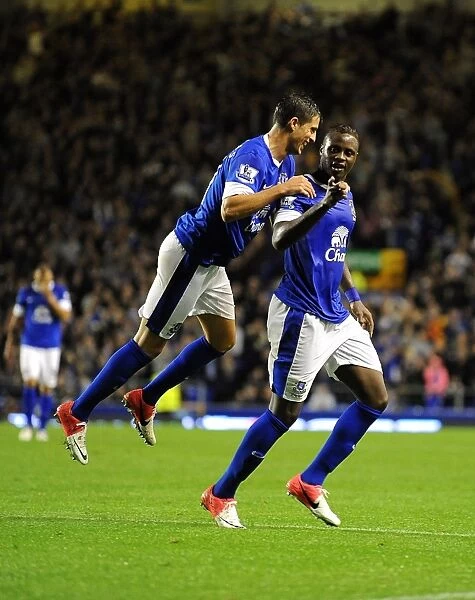 Five-Star Everton: Magaye Gueye and Kevin Mirallas's Goal Celebration in Capital One Cup Victory over Leyton Orient (August 29, 2012)