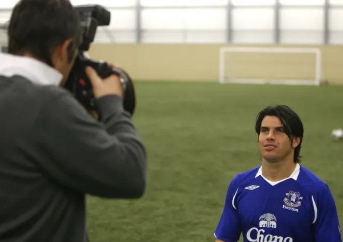 Framed Print : Football - Everton Photocall 2008 / 09 - Goodison Park - 08 / 09 Framed Print : Football - Everton Photocall 2008 / 09 - Goodison Park - 08 / 09