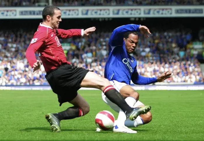 Framed Print : Football - Everton v Manchester United FA Barclays Premiership - Goodison Park - 28 / 4 / 07 Evertons J Framed Print : Football - Everton v Manchester United FA Barclays Premiership - Goodison Park - 28 / 4 / 07 Evertons J