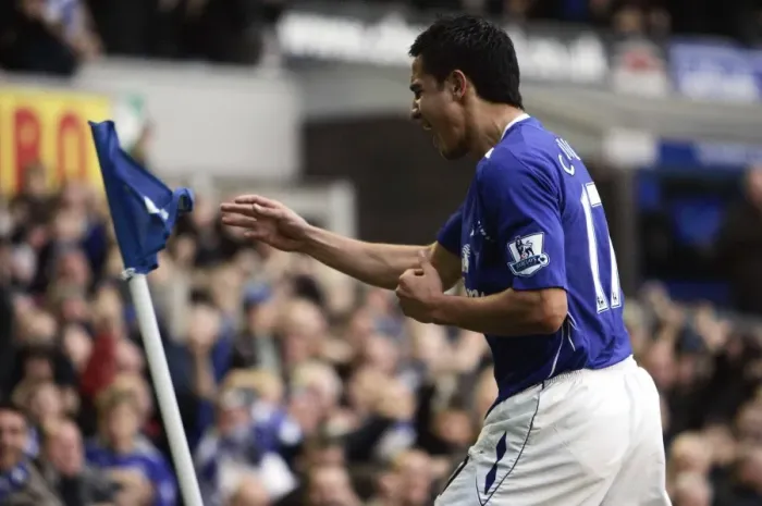 Framed Print : Football - Everton v Sunderland Barclays Premier League - Goodison Park - 24 / 11 / 07 Evertons Tim Cahill celebrates after scoring his sides second goal Mandatory Credit: Action Images / Alex Framed Print : Football - Everton v Sunderland Barclays Premier League - Goodison Park - 24 / 11 / 07 Evertons Tim Cahill celebrates after scoring his sides second goal Mandatory Credit: Action Images / Alex
