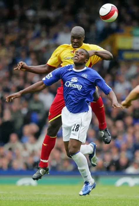 Framed Print : Football - Everton v Watford FA Barclays Premiership Everton