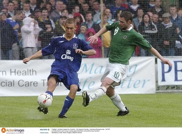 Football - Northern Ireland XI v Everton - Pre Season Friendly - Coleraine Showgrounds - 14  /  7  /  07