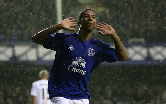 Framed Print : Four-Goal Blitz: Jermaine Beckford's Epic Performance Leads Everton to Victory over Blackpool (05.02.2011) Framed Print : Four-Goal Blitz: Jermaine Beckford's Epic Performance Leads Everton to Victory over Blackpool (05.02.2011)