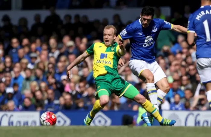 Framed Print : Gareth Barry vs. Steven Naismith: Intense Tackle at Goodison Park - Everton vs. Norwich City, Barclays Premier League Framed Print : Gareth Barry vs. Steven Naismith: Intense Tackle at Goodison Park - Everton vs. Norwich City, Barclays Premier League