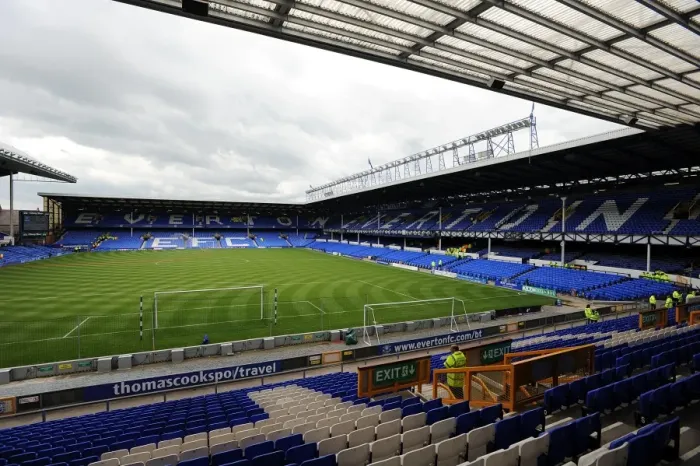 Framed Print : A Grandstand View of Everton's Iconic Home: Goodison Park