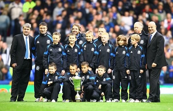 Half-Time at Goodison Park: Everton FC's Team Presentation vs Stoke City, Barclays Premier League (2010)