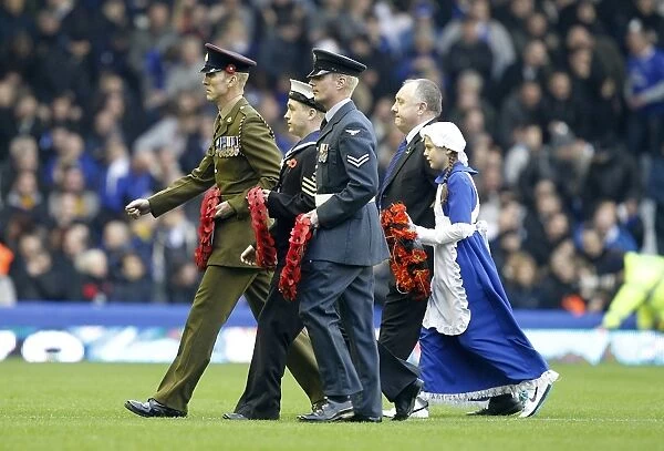 Honoring Heroes: Everton Football Club's Tribute to the Armed Forces (Everton v Wolverhampton Wanderers, Barclays Premier League, Goodison Park, 19 November 2011)