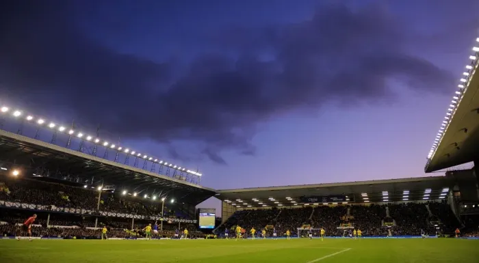 Framed Print : Intense Barclays Premier League Clash: Everton vs Norwich City (17 December 2011) - Goodison Park