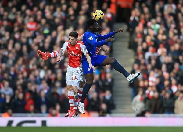 Intense Battle for Ball: Lukaku vs. Bellerin & Gabriel - Arsenal vs. Everton, Premier League