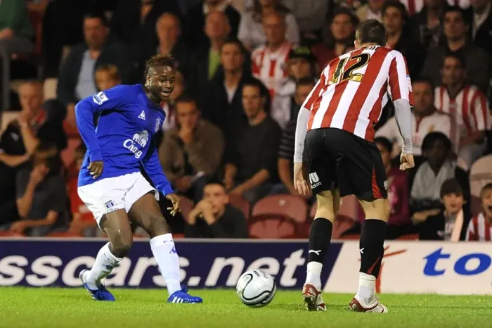 Framed Print : Intense Battle: Magaye Gueye vs. Michael Spillane - Everton vs. Brentford, Carling Cup Third Round, 2010 Framed Print : Intense Battle: Magaye Gueye vs. Michael Spillane - Everton vs. Brentford, Carling Cup Third Round, 2010