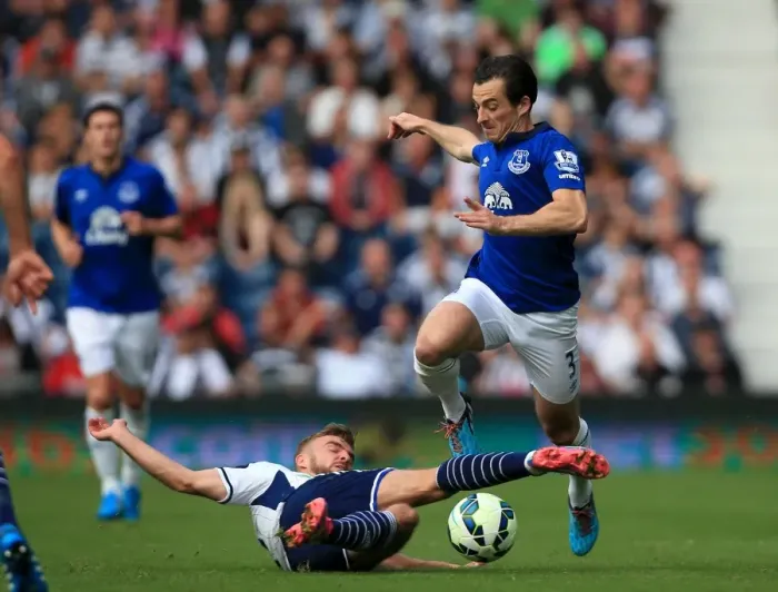 Framed Print : Intense Rivalry: Baines vs Morrison - A Battle for Ball Possession, Everton vs West Bromwich Albion, Premier League Framed Print : Intense Rivalry: Baines vs Morrison - A Battle for Ball Possession, Everton vs West Bromwich Albion, Premier League