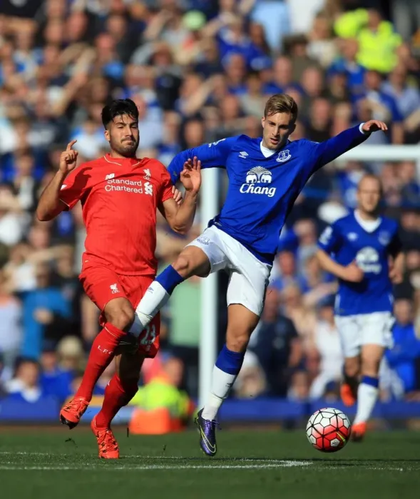 Framed Print : Intense Rivalry: Deulofeu vs. Can Battle at Goodison Park - Everton vs. Liverpool, Premier League Framed Print : Intense Rivalry: Deulofeu vs. Can Battle at Goodison Park - Everton vs. Liverpool, Premier League