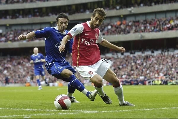 Intense Rivalry: Flamini vs. Davies at Emirates Stadium (2006) - Arsenal vs. Everton FA Premiership Clash