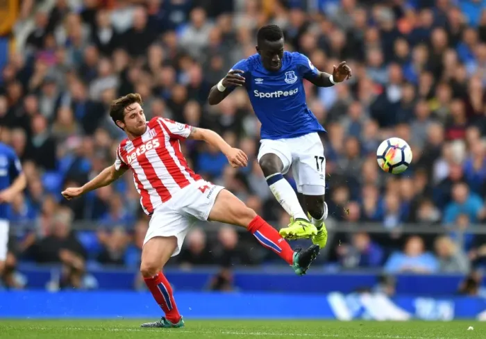Framed Print : Intense Rivalry: Gueye vs. Allen - Everton vs. Stoke City at Goodison Park Framed Print : Intense Rivalry: Gueye vs. Allen - Everton vs. Stoke City at Goodison Park