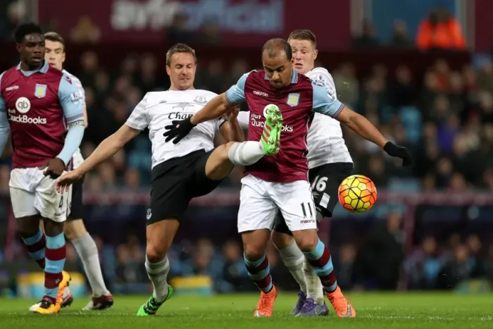 Framed Print : Intense Rivalry: Jagielka vs Agbonlahor's Battle for Ball Supremacy - Aston Villa vs Everton, Premier League Framed Print : Intense Rivalry: Jagielka vs Agbonlahor's Battle for Ball Supremacy - Aston Villa vs Everton, Premier League