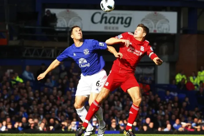 Framed Print : Intense Rivalry: Jagielka vs. Gerrard - The Battle for the Ball at Goodison Park (Everton vs. Liverpool, Barclays Premier League, October 2010) Framed Print : Intense Rivalry: Jagielka vs. Gerrard - The Battle for the Ball at Goodison Park (Everton vs. Liverpool, Barclays Premier League, October 2010)