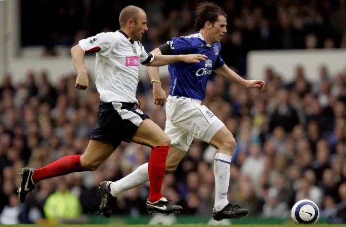 Framed Print : Intense Rivalry: Kilbane vs. Wallwork at Goodison Park - Everton vs. West Bromwich Albion, FA Premiership, 2006 Framed Print : Intense Rivalry: Kilbane vs. Wallwork at Goodison Park - Everton vs. West Bromwich Albion, FA Premiership, 2006