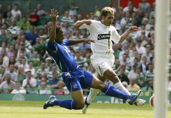 Framed Print : Intense Rivalry: Lescott vs. Petrov - A Footballing Battle Framed Print : Intense Rivalry: Lescott vs. Petrov - A Footballing Battle