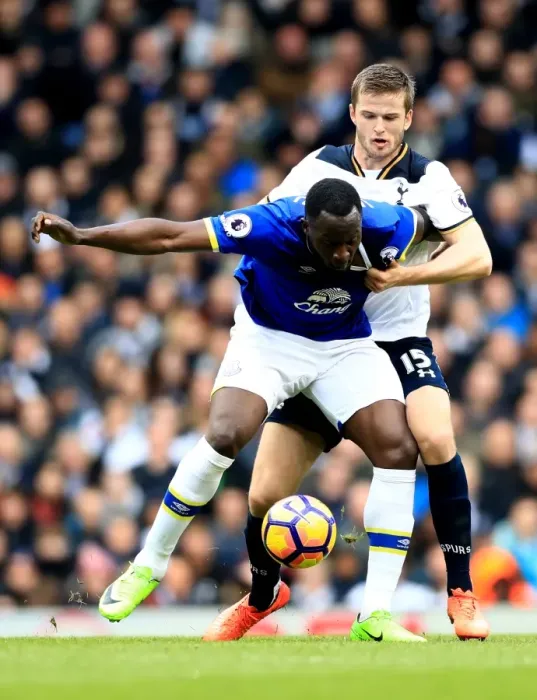 Framed Print : Intense Rivalry: Lukaku vs. Dier - Tottenham Hotspur vs. Everton, Premier League Framed Print : Intense Rivalry: Lukaku vs. Dier - Tottenham Hotspur vs. Everton, Premier League