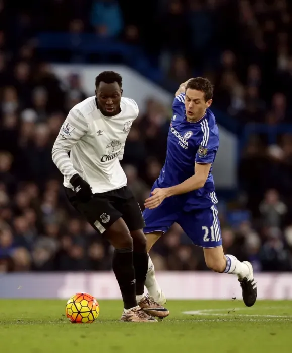 Framed Print : Intense Rivalry: Lukaku vs Matic - Premier League Showdown: Chelsea vs Everton