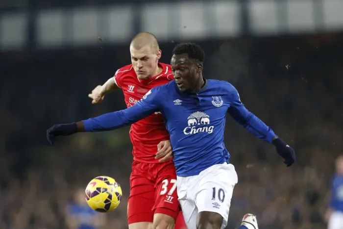 Framed Print : Intense Rivalry: Lukaku vs. Skrtel - Everton vs. Liverpool Football Showdown Framed Print : Intense Rivalry: Lukaku vs. Skrtel - Everton vs. Liverpool Football Showdown