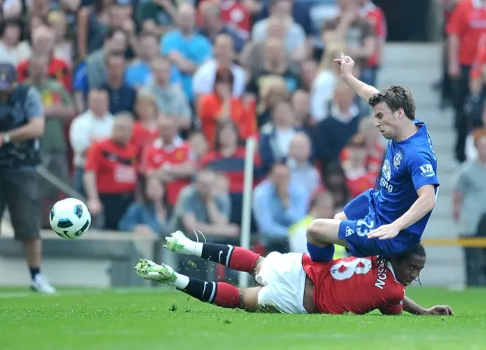 Framed Print : Intense Rivalry: Oliviera Anderson vs. Seamus Coleman Clash at Old Trafford (Manchester United vs. Everton, Barclays Premier League, 23 April 2011) Framed Print : Intense Rivalry: Oliviera Anderson vs. Seamus Coleman Clash at Old Trafford (Manchester United vs. Everton, Barclays Premier League, 23 April 2011)