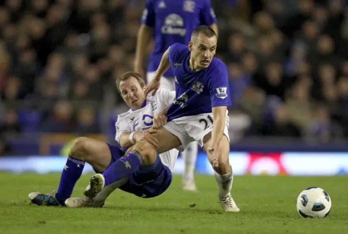 Framed Print : Intense Rivalry: Osman vs. Bowyer at Goodison Park - Everton vs. Birmingham City, Barclays Premier League (09 Mar 2011) Framed Print : Intense Rivalry: Osman vs. Bowyer at Goodison Park - Everton vs. Birmingham City, Barclays Premier League (09 Mar 2011)