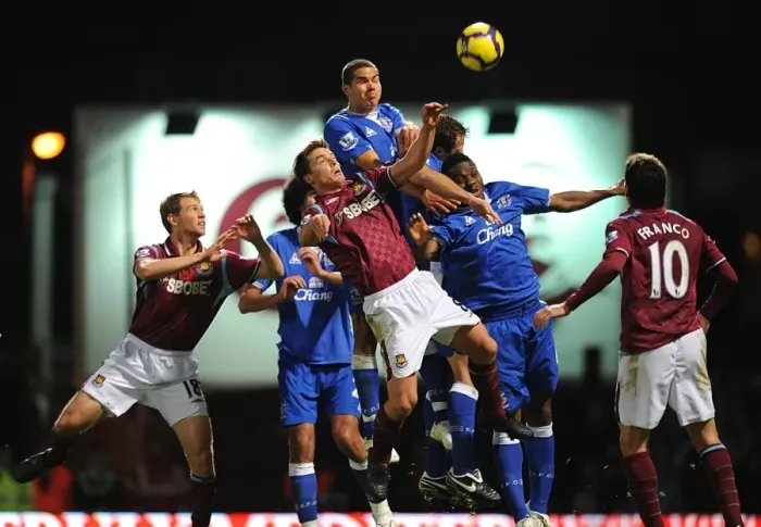 Framed Print : Intense Rivalry: Rodwell vs. Parker - A Battle for Supremacy in the Premier League: Everton vs. West Ham United Framed Print : Intense Rivalry: Rodwell vs. Parker - A Battle for Supremacy in the Premier League: Everton vs. West Ham United