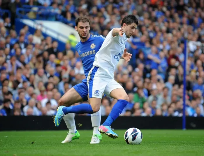 Framed Print : Ivanovic vs Mirallas: A Tactical Battle - Chelsea 2-1 Everton (Premier League, May 19, 2013) Framed Print : Ivanovic vs Mirallas: A Tactical Battle - Chelsea 2-1 Everton (Premier League, May 19, 2013)