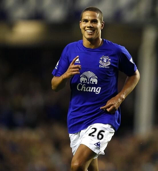 Jack Rodwell. Evertons Jack Rodwell celebrates scoring during the Carling