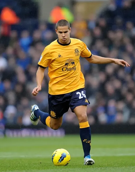 Framed Print : Jack Rodwell Goes Head-to-Head: Everton vs. West Bromwich Albion, Barclays Premier League (01.01.2012) Framed Print : Jack Rodwell Goes Head-to-Head: Everton vs. West Bromwich Albion, Barclays Premier League (01.01.2012)