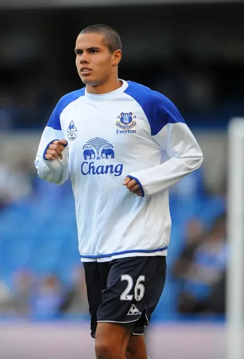 Framed Print : Jack Rodwell's Intense Warm-Up: Everton's Midfielder Prepares for Premier League Battle at Stamford Bridge (15 October 2011) Framed Print : Jack Rodwell's Intense Warm-Up: Everton's Midfielder Prepares for Premier League Battle at Stamford Bridge (15 October 2011)