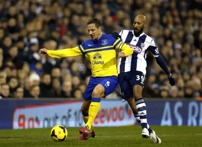 Framed Print : Jagielka vs Anelka: A Premier League Showdown at The Hawthorns (20-01-2014) Framed Print : Jagielka vs Anelka: A Premier League Showdown at The Hawthorns (20-01-2014)
