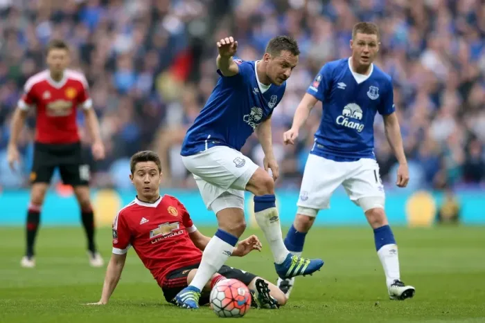 Framed Print : Jagielka vs Herrera: An Intense Battle for FA Cup Supremacy - Everton vs Manchester United at Wembley Stadium Framed Print : Jagielka vs Herrera: An Intense Battle for FA Cup Supremacy - Everton vs Manchester United at Wembley Stadium