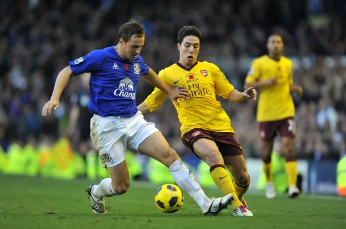 Framed Print : Jagielka vs. Nasri: Clash of the Titans at Goodison Park - Everton vs. Arsenal, Barclays Premier League (November 14, 2010) Framed Print : Jagielka vs. Nasri: Clash of the Titans at Goodison Park - Everton vs. Arsenal, Barclays Premier League (November 14, 2010)