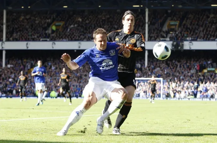 Framed Print : Jagielka vs. Torres: A Premier League Battle at Goodison Park (Everton vs. Chelsea, May 2011) Framed Print : Jagielka vs. Torres: A Premier League Battle at Goodison Park (Everton vs. Chelsea, May 2011)