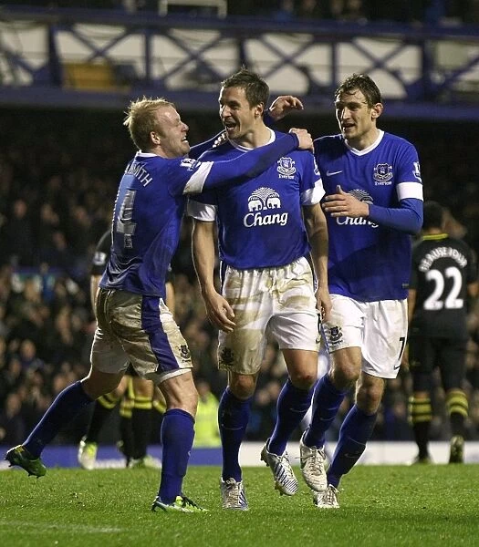 Jagielka's Double: Everton Edge Past Wigan Athletic 2-1 (Barclays Premier League, Goodison Park, 12 / 26 / 2012)