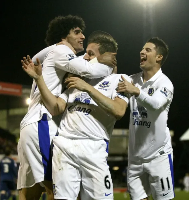 Framed Print : Jagielka's Strike: Everton's Dramatic Equalizer vs Oldham Athletic in FA Cup (16-02-2013) Framed Print : Jagielka's Strike: Everton's Dramatic Equalizer vs Oldham Athletic in FA Cup (16-02-2013)
